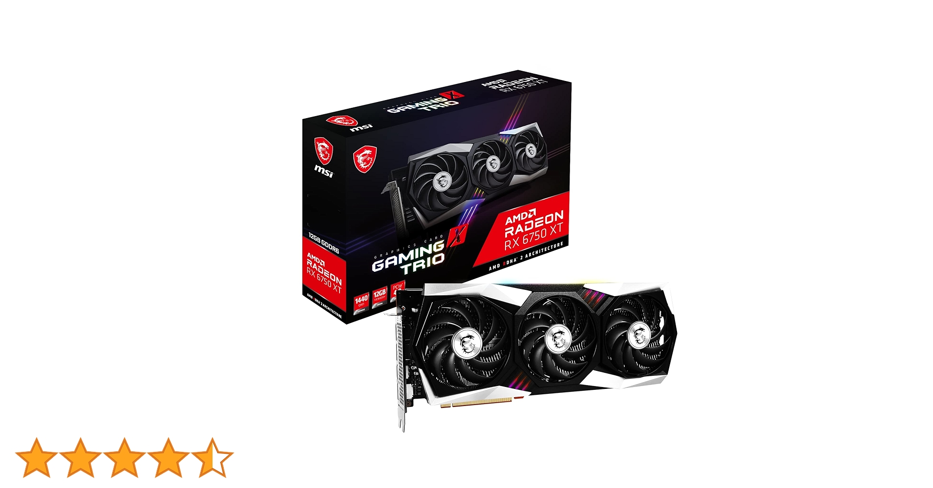 Amazon | MSI Radeon RX 6750 XT GAMING X TRIO 12G グラフィックス